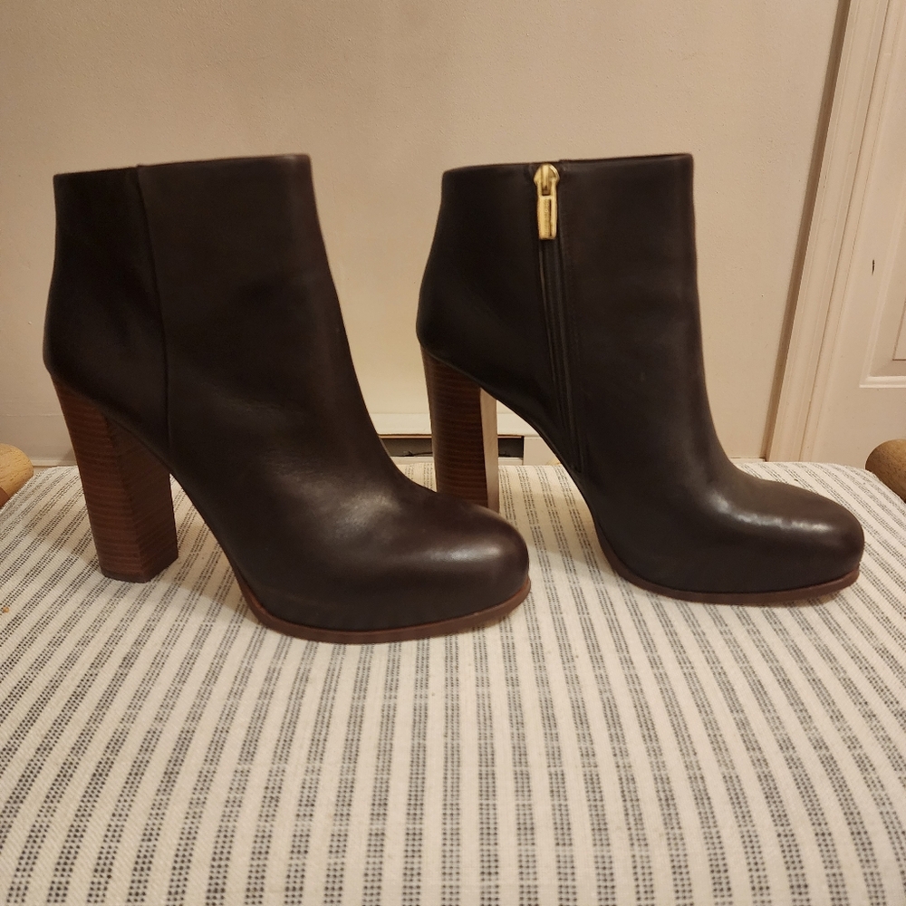 Vince Camuto Chocolate Brown Booties